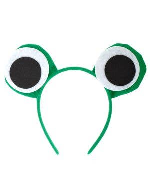 Image of Cute Green Frog Eyes Kids Costume Headband