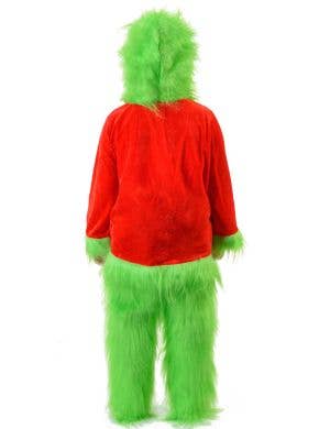 Furry Green Grinch Kids Santa Christmas Costume