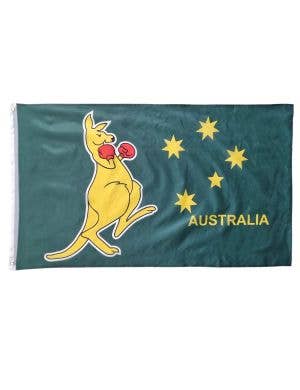 Image of Large 90cm x 150cm Australian Boxing Kangaroo Flag