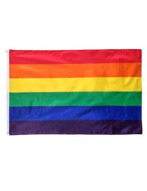 Image of 90cm x 150cm Large Rainbow Flag with Eyelets