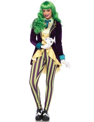 The Joker Women's Villain Fancy Dress Costume Front Image