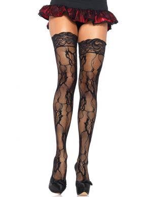 Sexy Black Lace Thigh High Costume Stockings