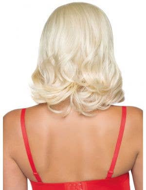 Harley Quinn Womens Short Blonde Costume Wig with Streaks