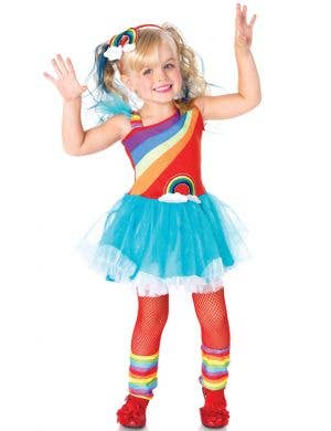 Girls Rainbow Doll Fancy Dress Costume Main Image