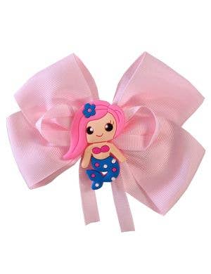 Image of Sweet Light Pink Mermaid Hair Bow Costume Accessory - Main Image