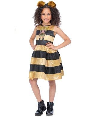 Image of LOL Doll Queen Bee Girls Licensed Costume - Front Image