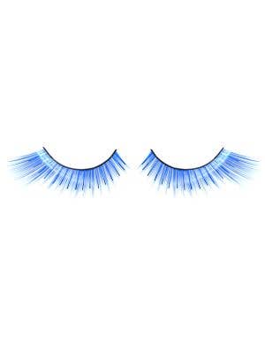 Image of Winged Blue False Eyelashes with Tinsel Highlights - Main Image