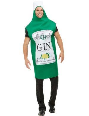 Image of Novelty Green Gin Bottle Men's Costume