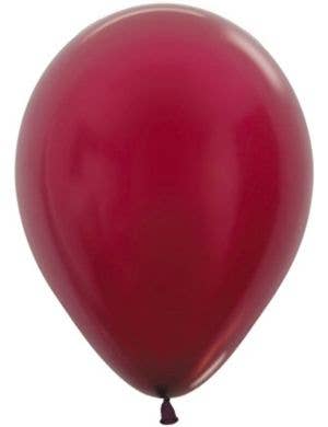 Image of Metallic Burgundy Single 30cm Latex Balloon    