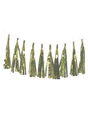 Image of Metallic Greenish Gold 9 Pack 35cm Tassels
