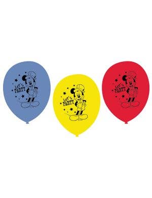 Image Of Mickey Mouse 6 Pack Party Balloons