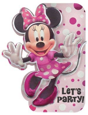 Image Of Minnie Mouse Forever Deluxe 8 Pack Foil Party Invitations