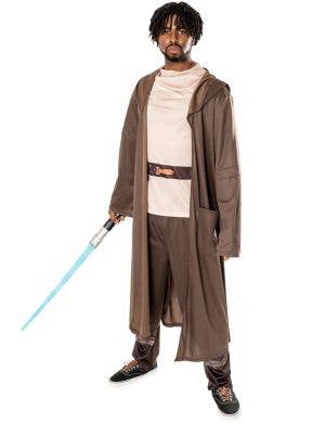 Image of Star Wars Men's Deluxe Obi Wan Kenobi Costume - Front View