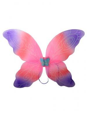 Pink and Purple Girls Glitter Butterfly Wings Costume Accessory