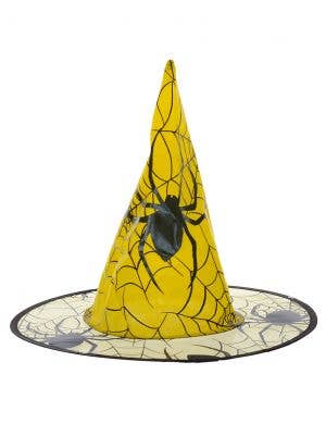 Yellow Spider Witch Adults Halloween Costume Hat
