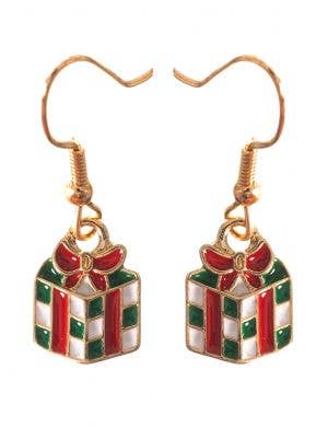 Red and Green Presents Earrings Christmas Costume Accessory