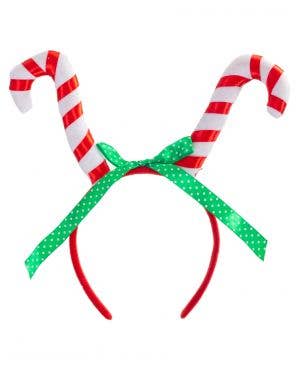Red and White Candy Cane Christmas Headband