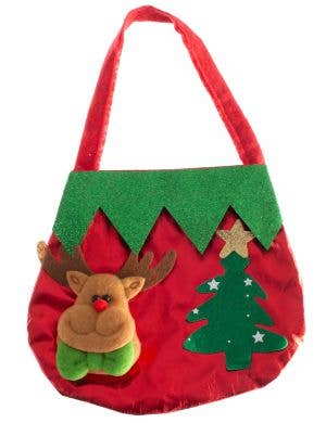 Image of Novelty Reindeer and Tree Christmas Handbag