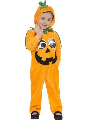 Image of Pumpkin Cutie Toddler Girls Halloween Costume - Front View
