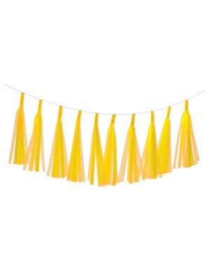 Image of National Gold 9 Pack 35cm Of Decorative Paper Tassels
