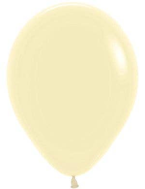 Image of Pastel Matte Yellow Single Small 12cm Air Fill Latex Balloon