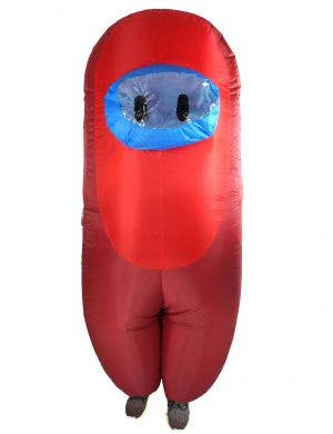 Adults Inflatable Red Sus Crewmate Killer Costume - Front Image