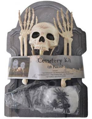 Spooky 18 Piece Cemetery Halloween Decoration Kit