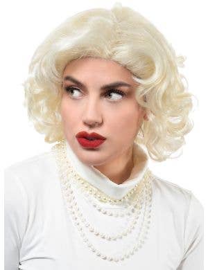 Image of Short Curly Blonde Marilyn Monroe Women's Costume Wig