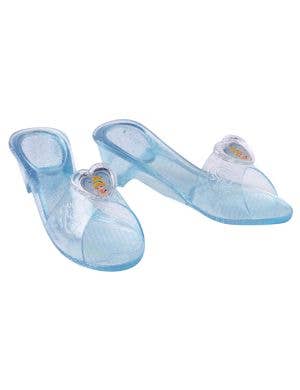 Image of Princess Cinderella Girl's Blue Jelly Costume Shoes - Main Image