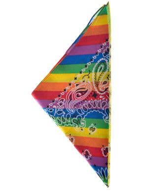Image Of Rainbow Pride Paisley Bandanna Costume Accessory