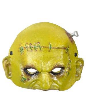 Image of Half Face PVA Foam Green Frankenstein Halloween Mask