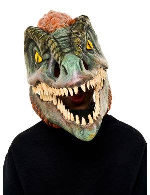 Pyroraptor Dinosaur Costume Mask with Movable Jaw