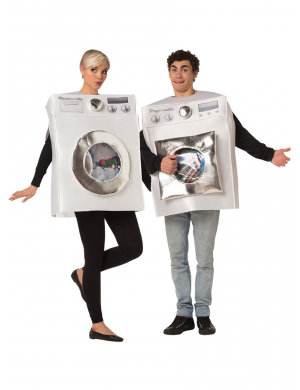 Funny Washer and Dryer Couples Costume for Adults - Main Image