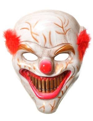 Image of Scary Red and Copper Clown Halloween Costume Mask