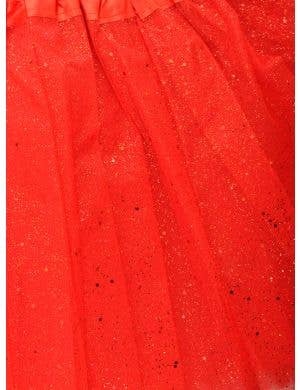 Sparkly Red Glitter Tulle 40cm Adults Costume Tutu
