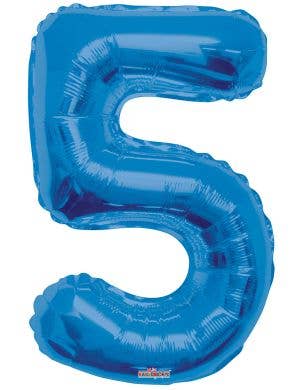 Image of Royal Blue 87cm Number 5 Party Balloon