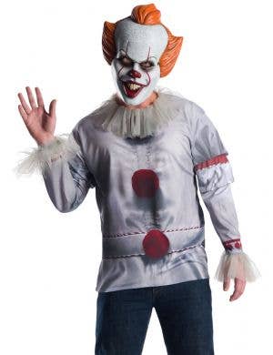 Adults Pennywise Shirt and Mask Costume