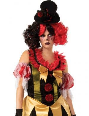 Evil Clown Womens Halloween Fancy Dress Costume