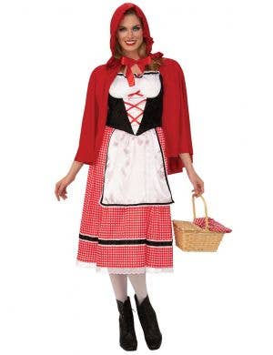 Women's Chequered Little Red Riding Hood Storybook Costume  