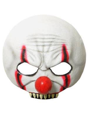 Image of Killer Evil Clown Half Face Latex Halloween Mask