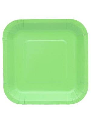 Image of Shamrock Green 20 Pack 18cm Square Paper Plates
