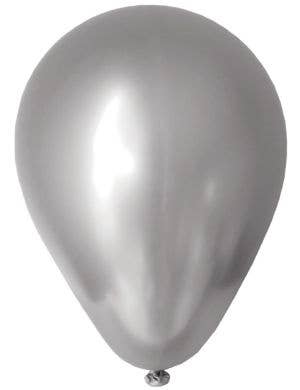 Image of Silver Chrome 10 Pack 30cm Latex Balloons