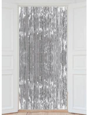 Image of Silver Foil Tassel 2m x 90cm Backdrop Decoration