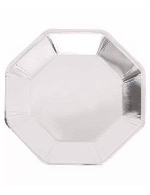 Image of Silver Foil 12 Pack 18cm Paper Plates