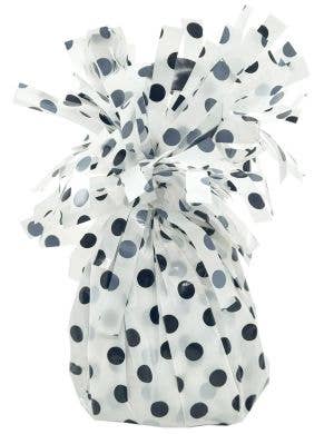 Image of White and Black Polka Dot Balloon Weight