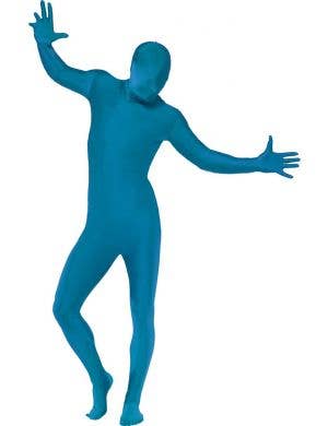 Men's Blue Second Skin Fancy Dress Costume Front