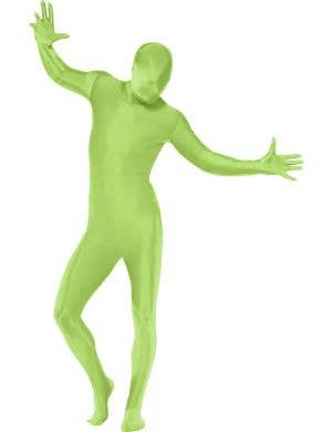 Men's Green Skin Suit Fancy Dress Costume Front