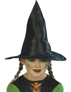 Kid's Pointed Black Witch Hat