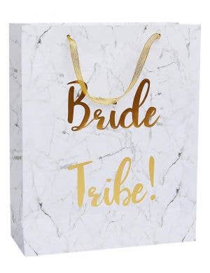 White and Gold Bride Tribe Hen's Night Party Bag