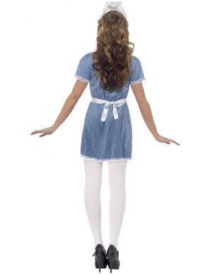 Naughty Nurse Blue Womens Fancy Dress Costume